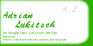 adrian lukitsch business card